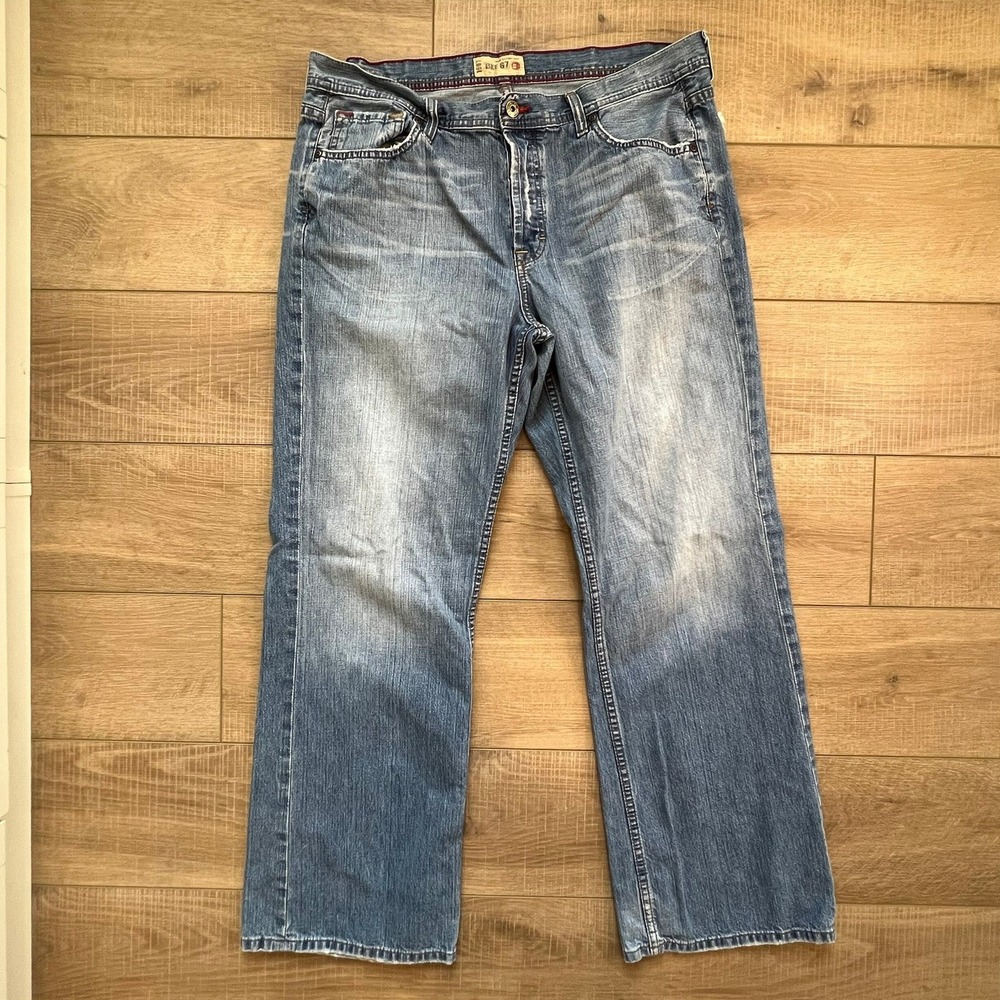 BKE Tyler Regular Fit Mens Blue Jeans Medium Wash Button Fly 38x31 KXBK4020R
